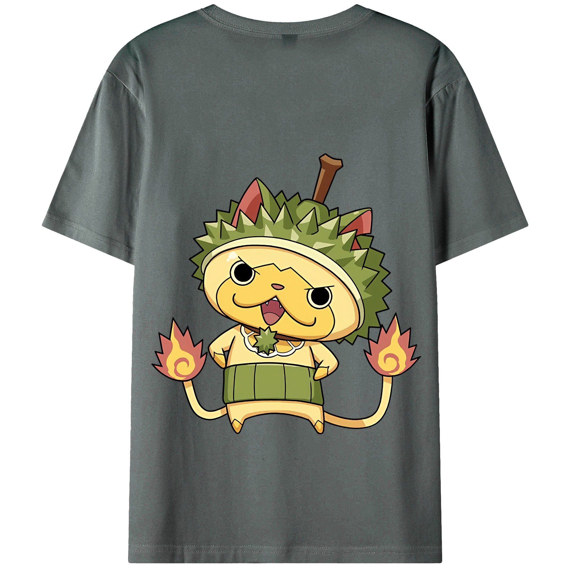 （画像用） 妖怪ウォッチ Yo-kai Watch 綿100％ メンズ半袖Tシャツ（バックプリント） 通気性